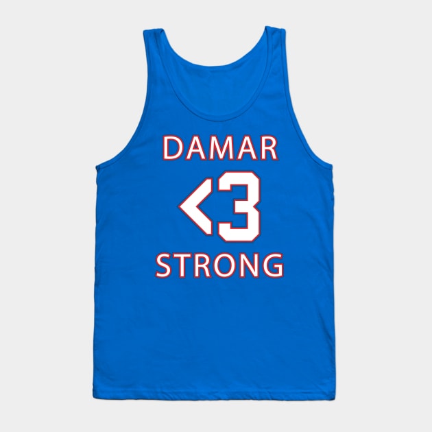 Damar Hamlin Strong Heart <3 Tank Top by albinochicken